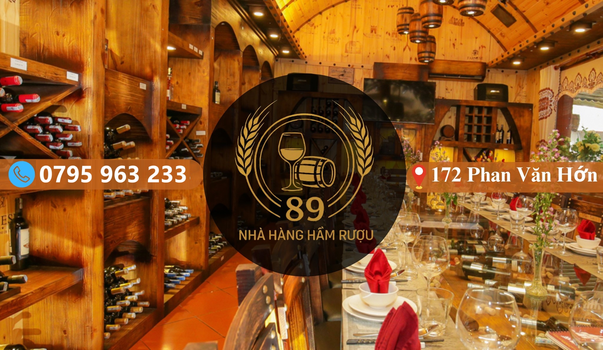 Liên Hệ Hầm Rượu 89 | 0795 963 233 | 172 Phan Văn Hớn Q12