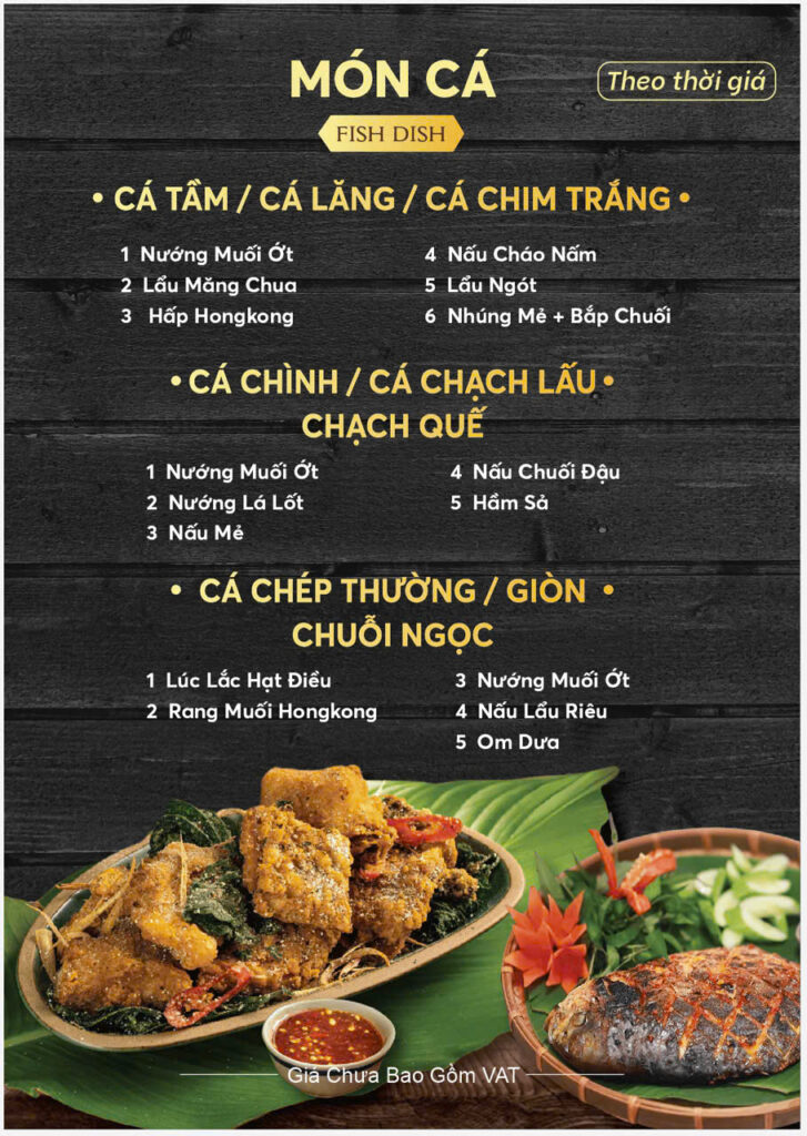 Thực Đơn Menu Món Cá Hầm Rượu 89 - 172 Phan Văn Hớn