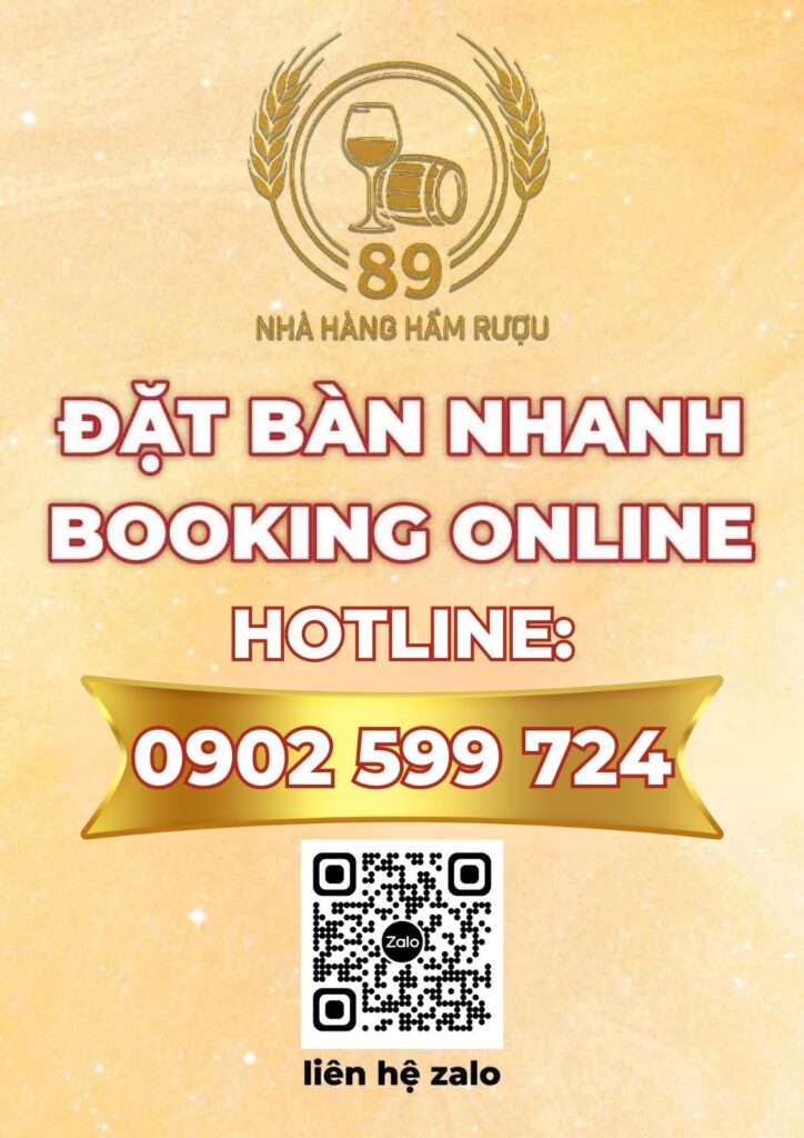 Hotline Đặt Bàn hầm rượu 89